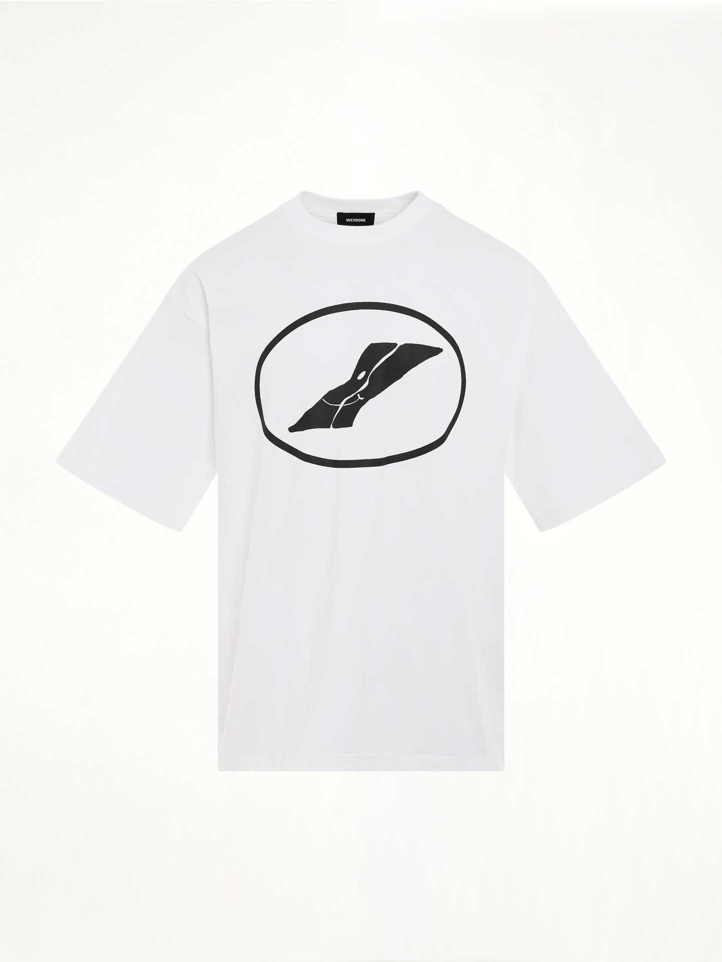 We11done Print T-Shirt in White