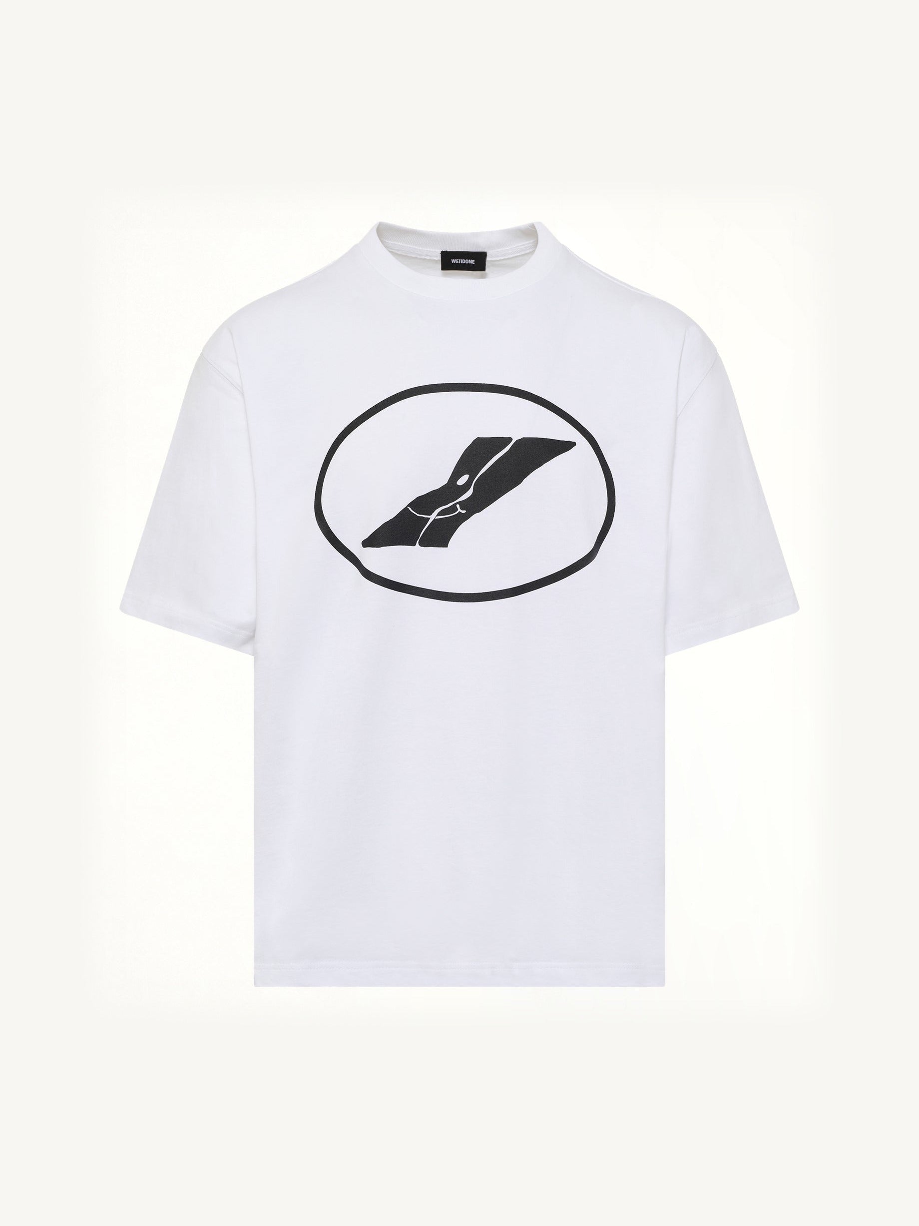 We11done Print T-Shirt in White