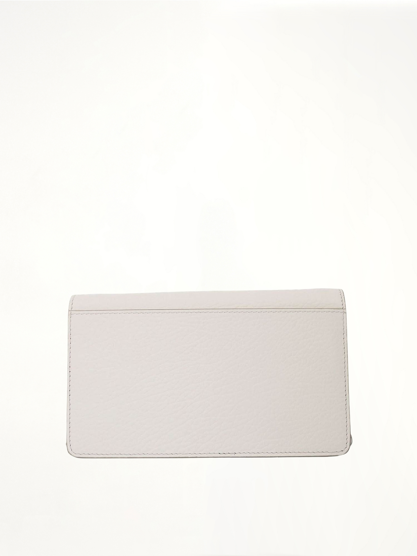 Four Stitches Chain Wallet in White