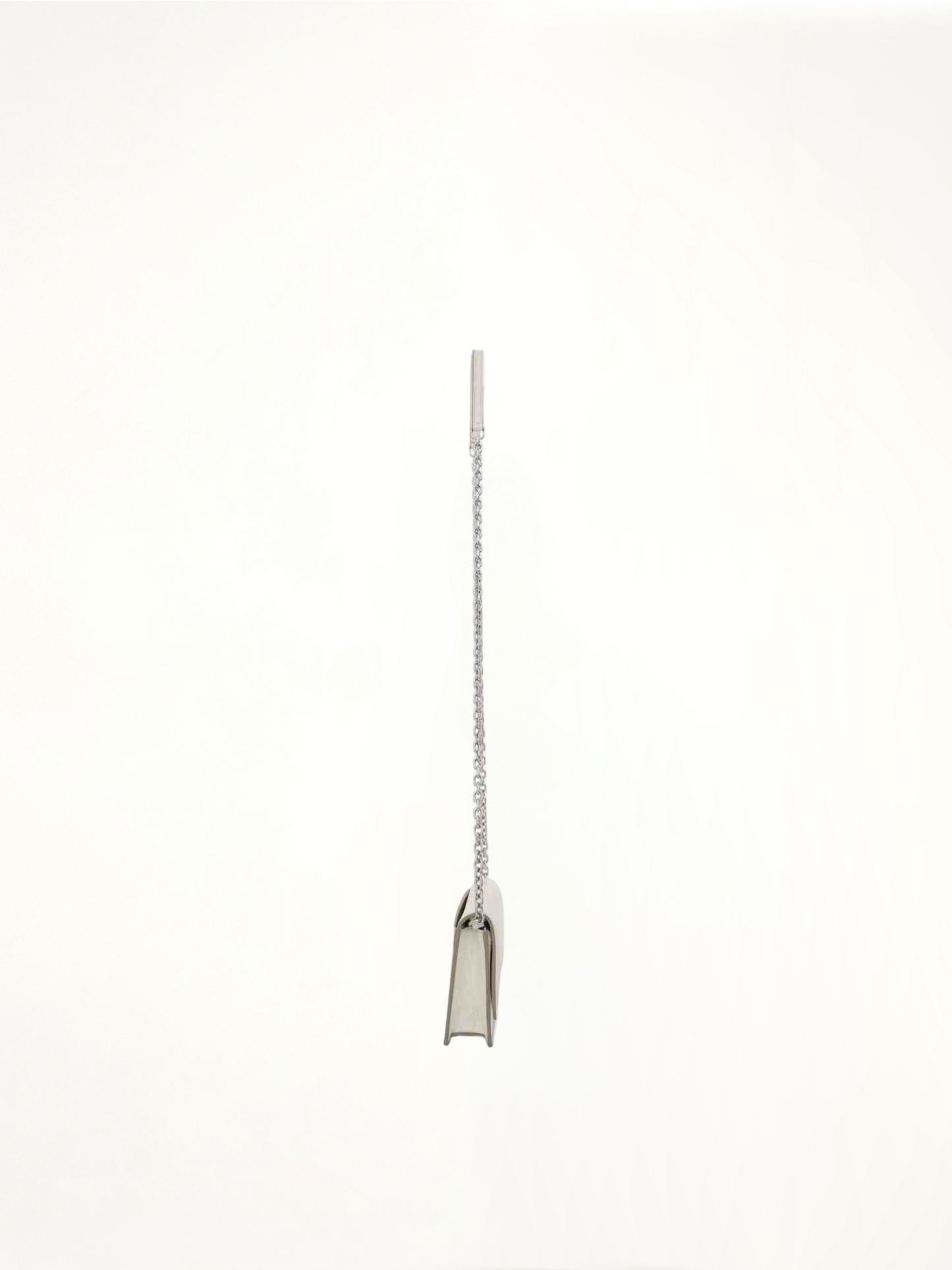 Four Stitches Chain Wallet in White