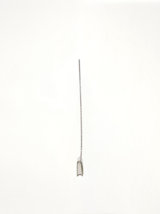 Four Stitches Chain Wallet in White