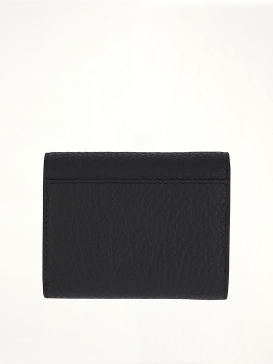 Four Stitches Tri Fold Wallet in Black