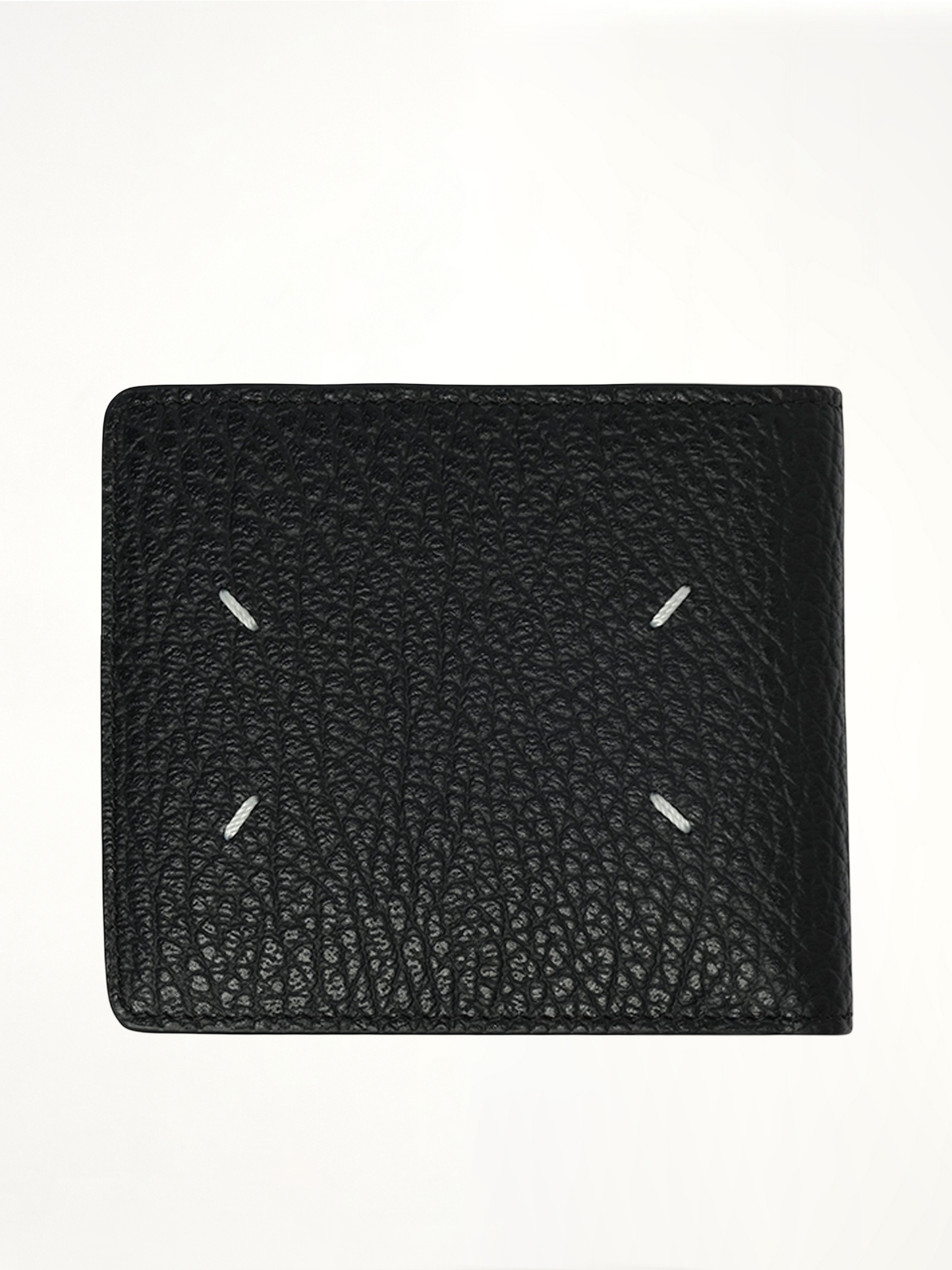 4 Stitch Bifold Wallet in Black