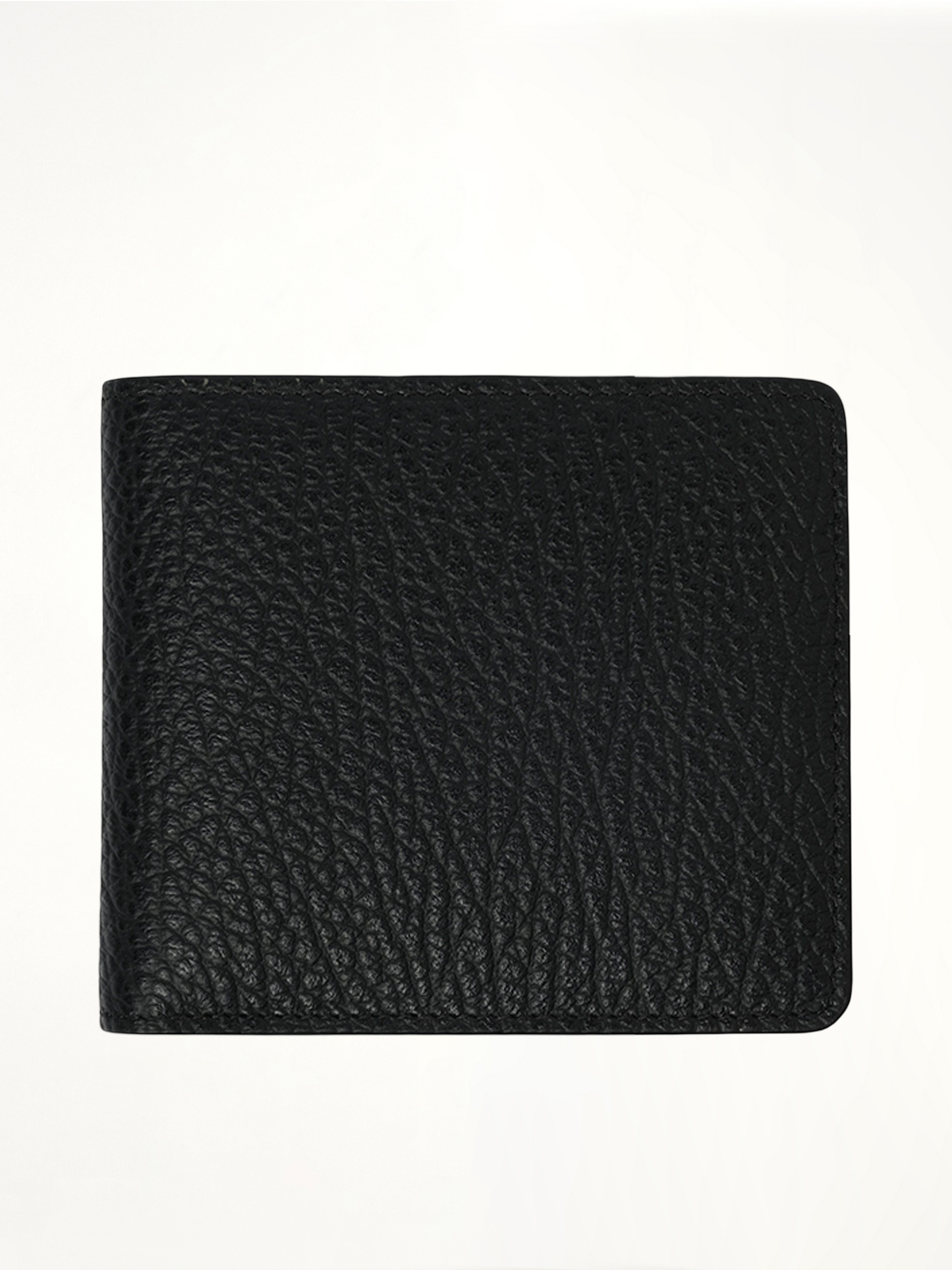 4 Stitch Bifold Wallet in Black