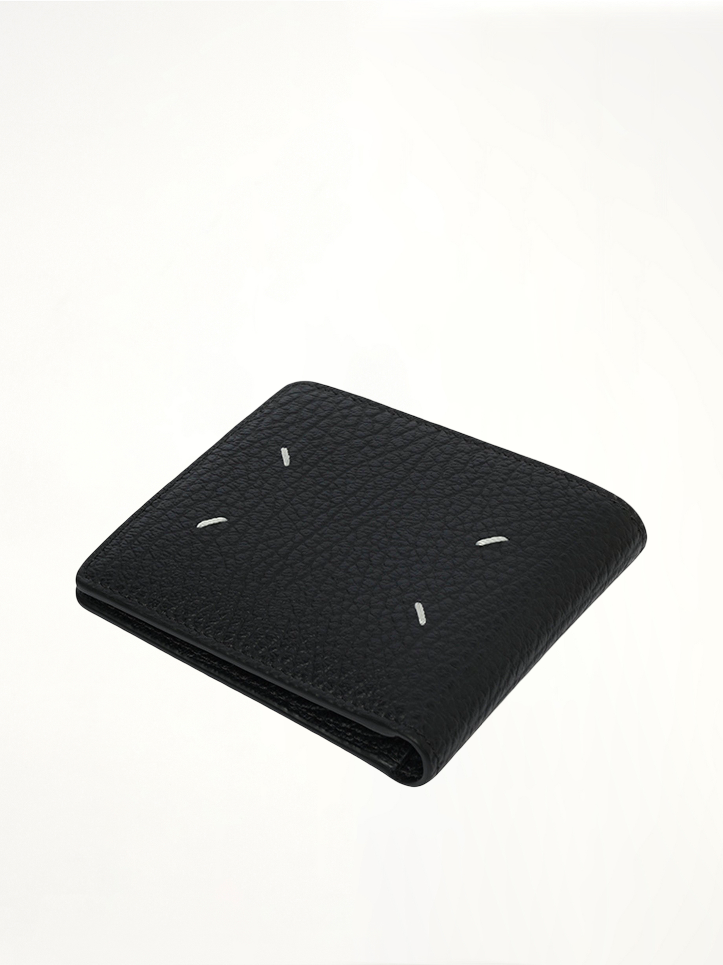 4 Stitch Bifold Wallet in Black