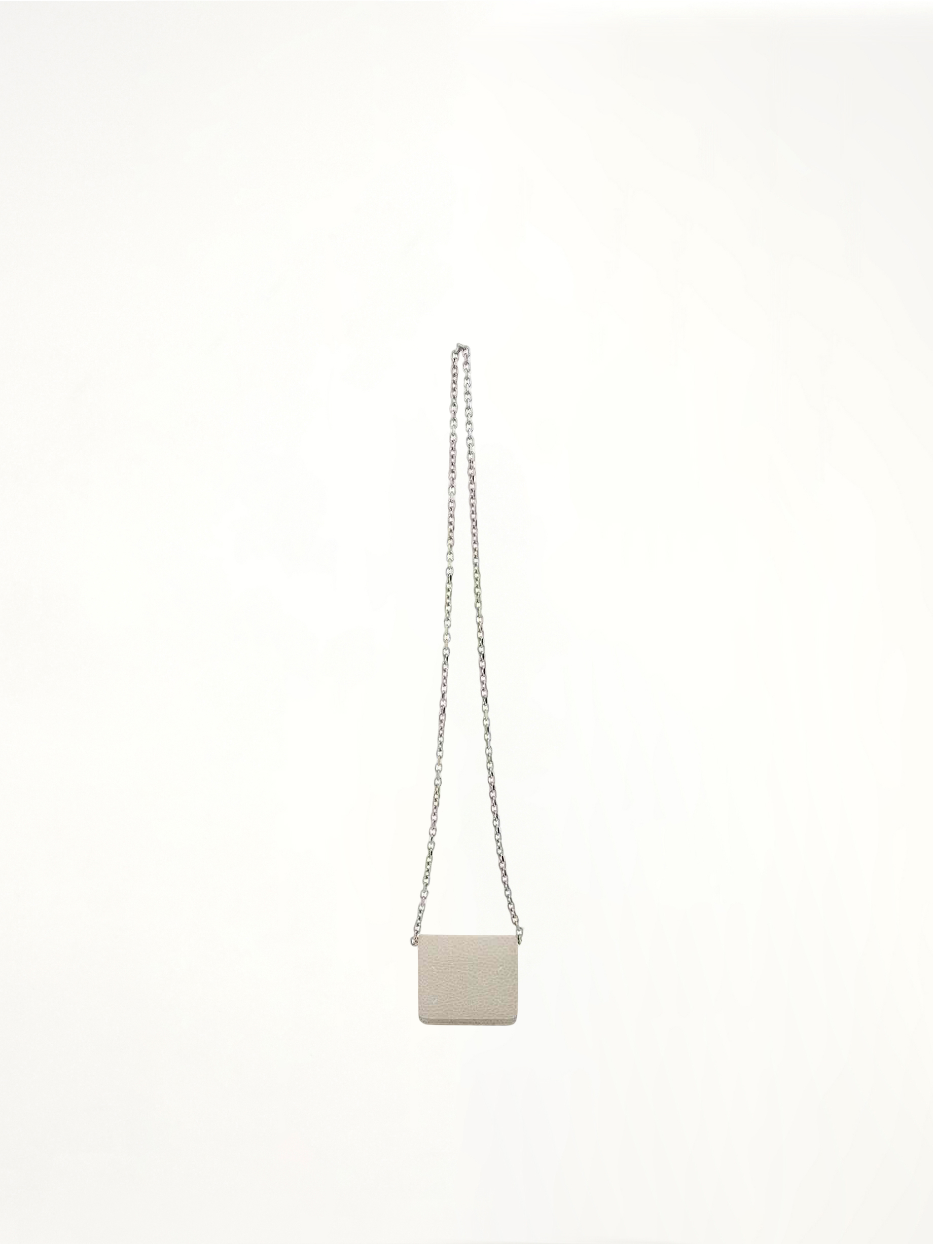 Four Stitches Chain Wallet in Grey