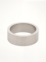 Etched Logo Ring in Silver
