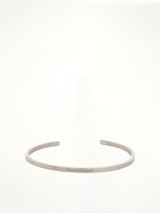 Etched Logo Bracelet in Silver