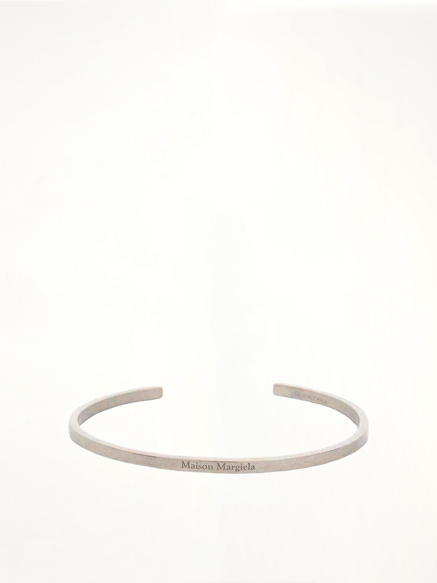 Etched Logo Bracelet in Silver