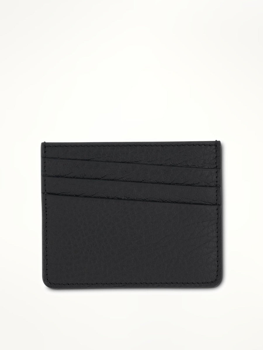 Maison Margiela 6CC Leather Card Holder in Black
