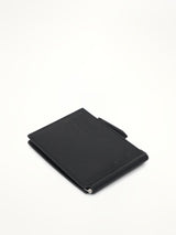 Four Stitch Logo Wallet with Zip in Black