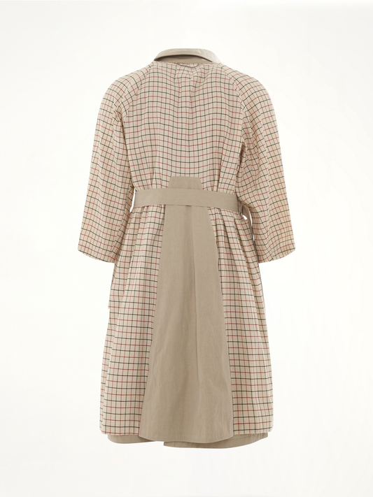 Double Breasted Trench Coat in Sand