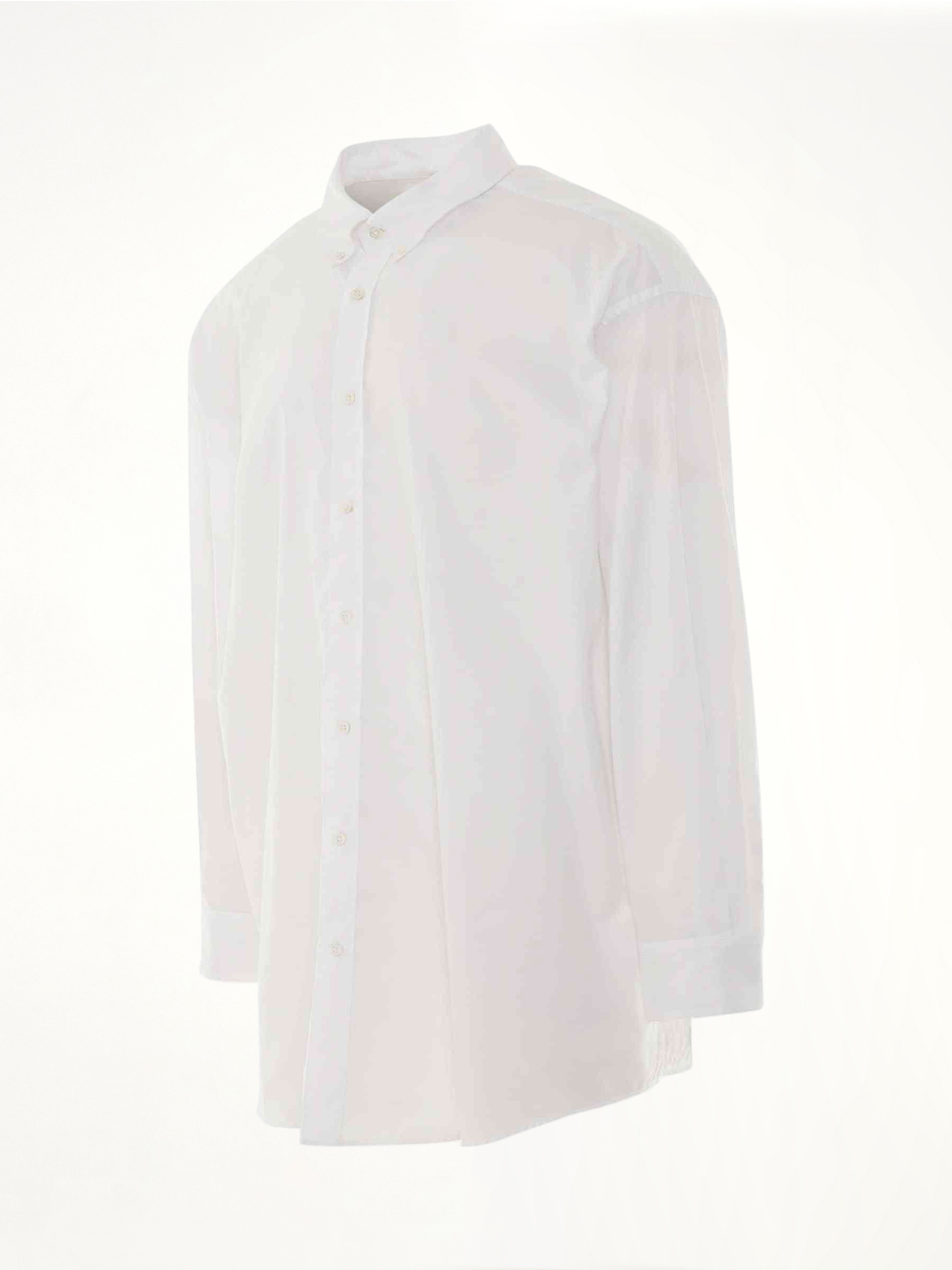 Oversize Long Sleeve Shirt in White