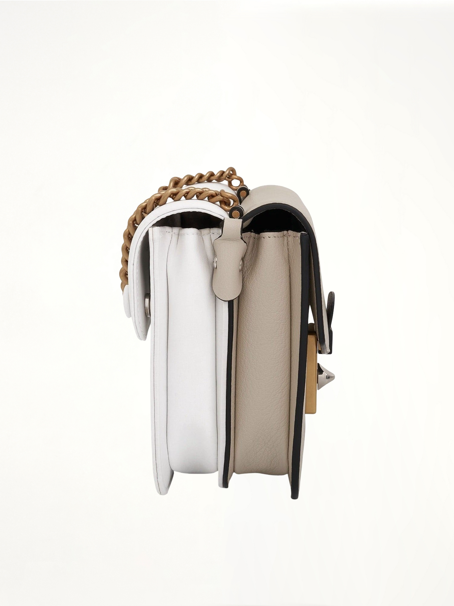 New Lock Square Bag in Grey