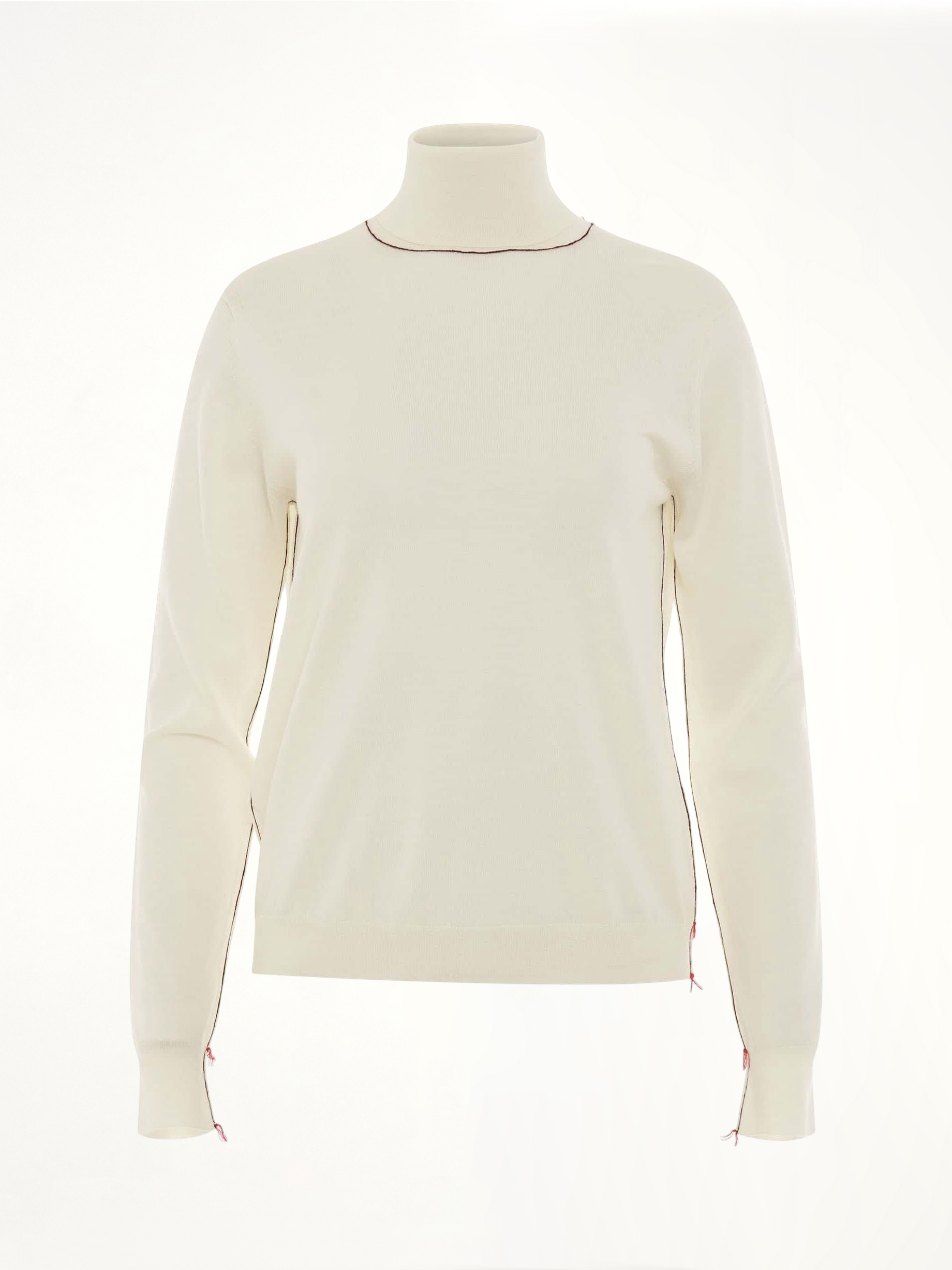 Work in Progress High Neck Sweater in Ecru