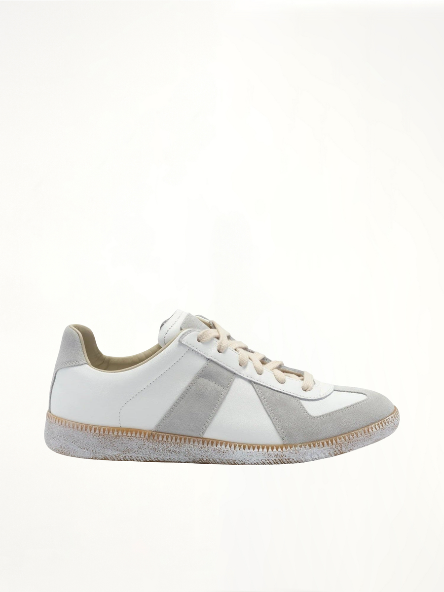 Replica Vintage Leather Sneaker Side View | MAISON MARGIELA