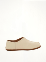 Tabi Babouches Loafers in White Side View | MAISON MARGIELA