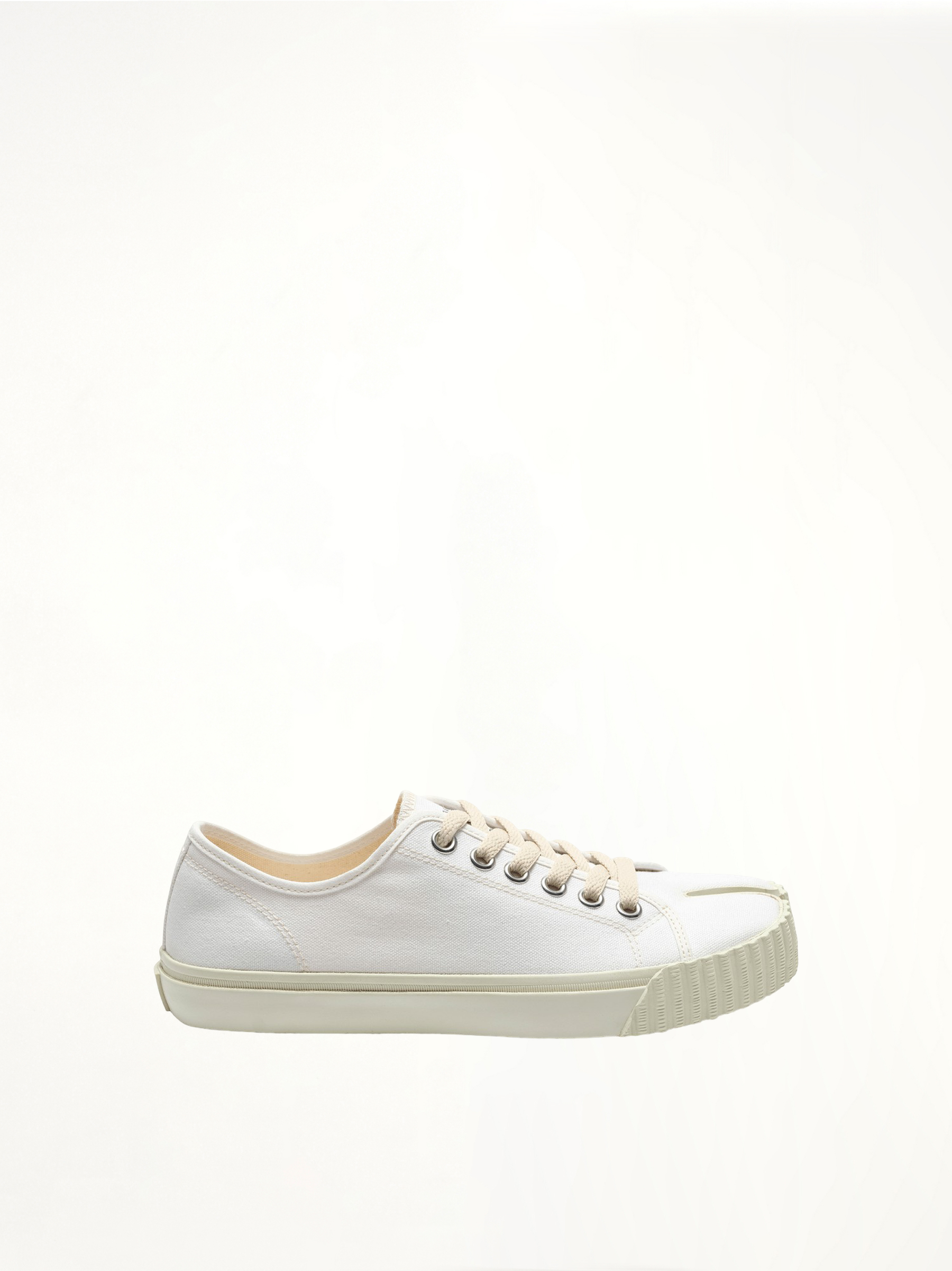 Tabi Sneaker in White Side View | MAISON MARGIELA