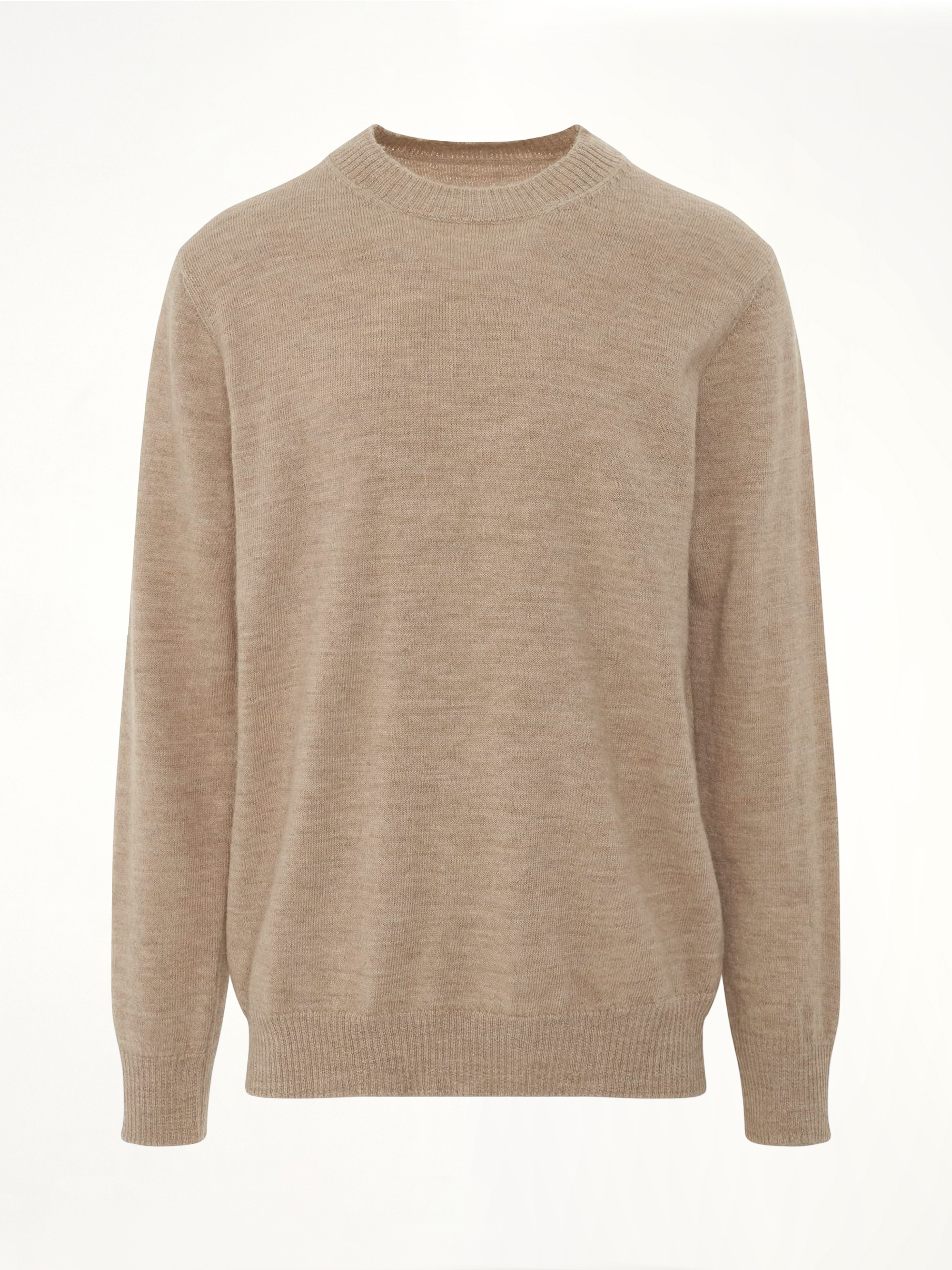 Wool and Alpaca Sweater in Beige