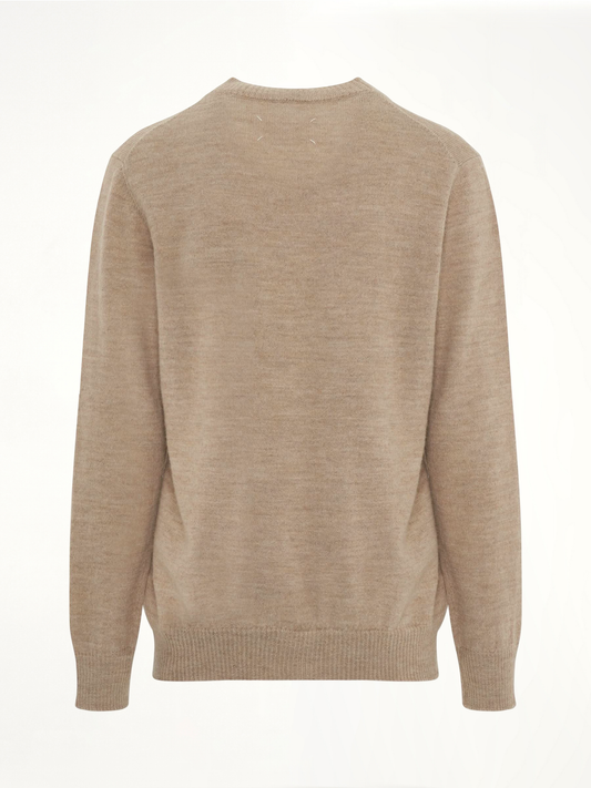 Wool and Alpaca Sweater in Beige