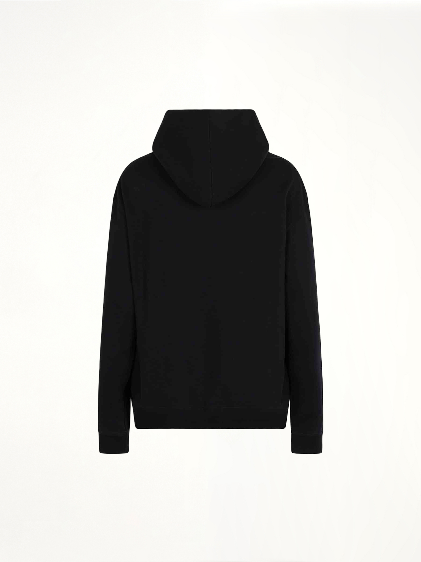 Upside Down Logo Hoodie in Black