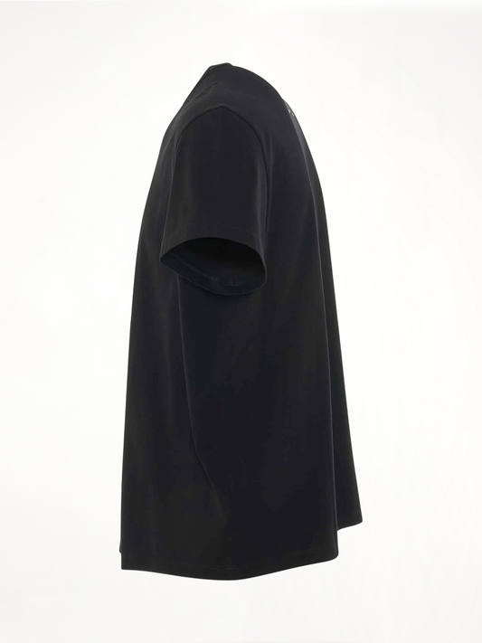 Upside Down Logo T-Shirt in Black