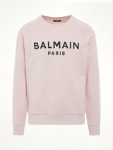 Classic Logo Print Sweatshirt in Pink