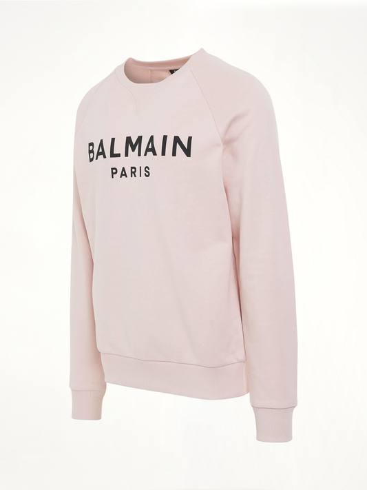 Classic Logo Print Sweatshirt in Pink