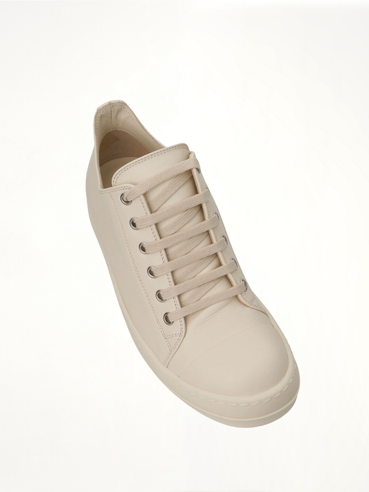 Strobe Leather Sneaker in Milk