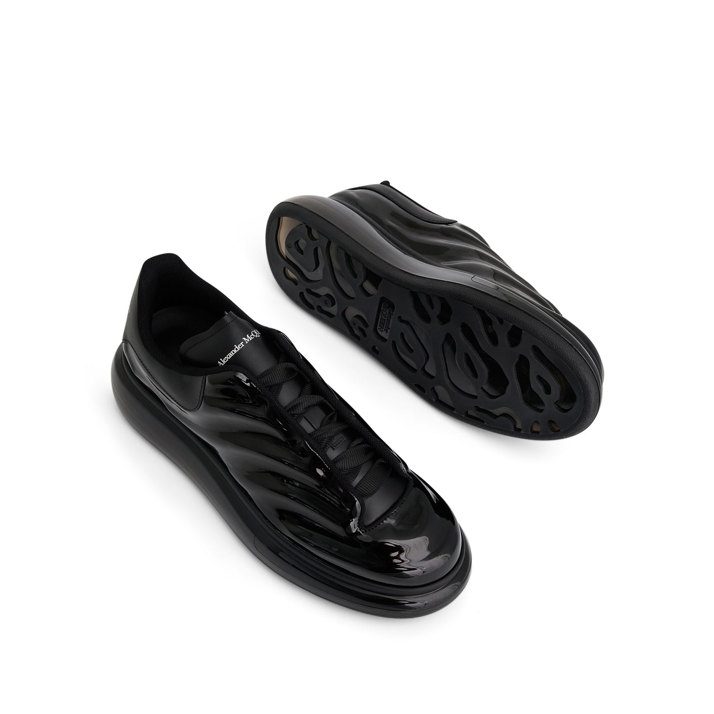 Larry Lux Transparent Sneaker in Black