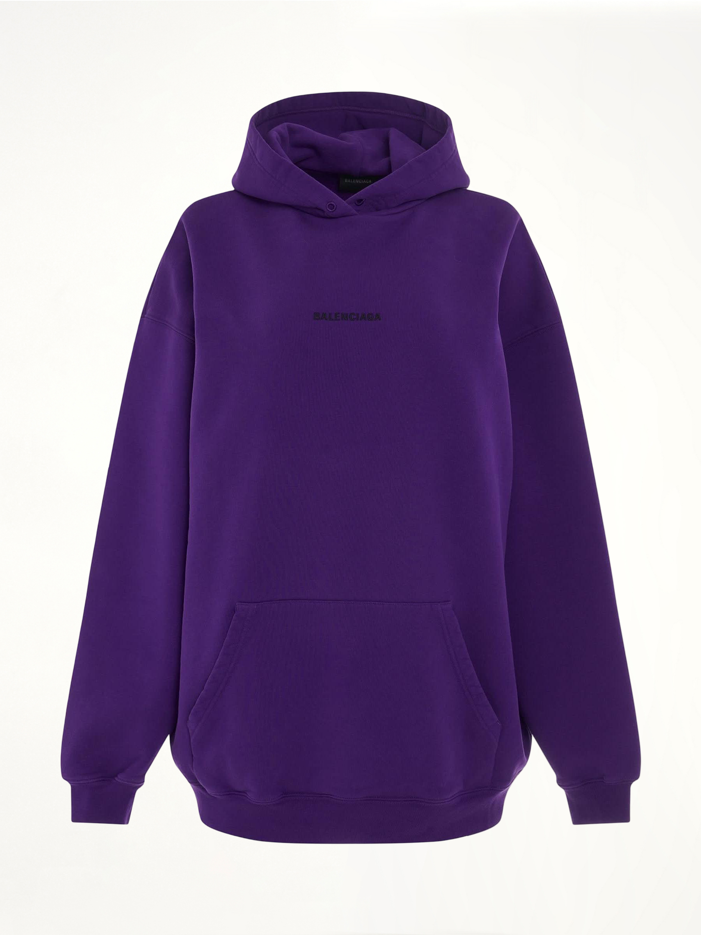 Medium Fit Hoodie in Deep Purple/Black