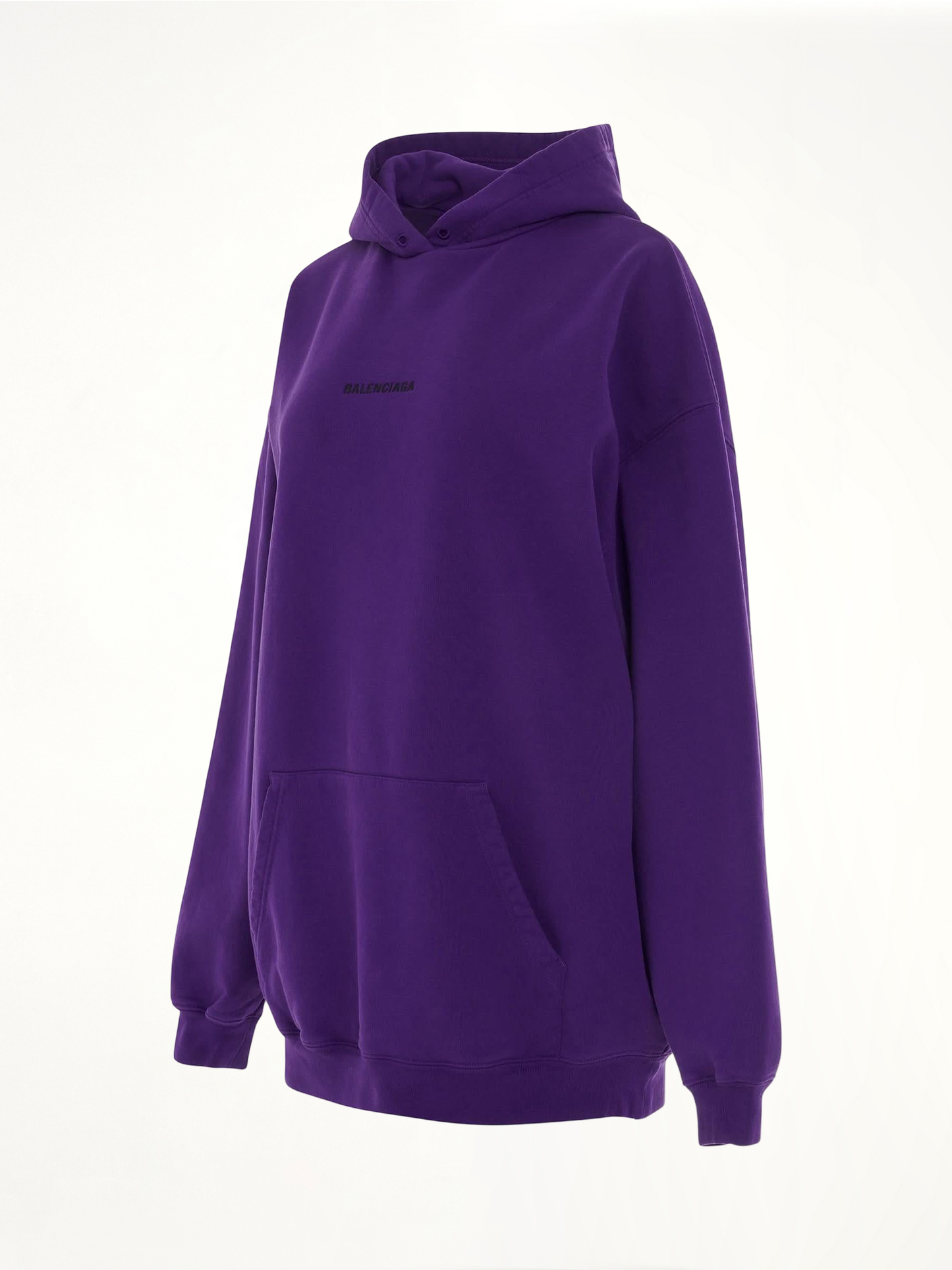 Medium Fit Hoodie in Deep Purple/Black