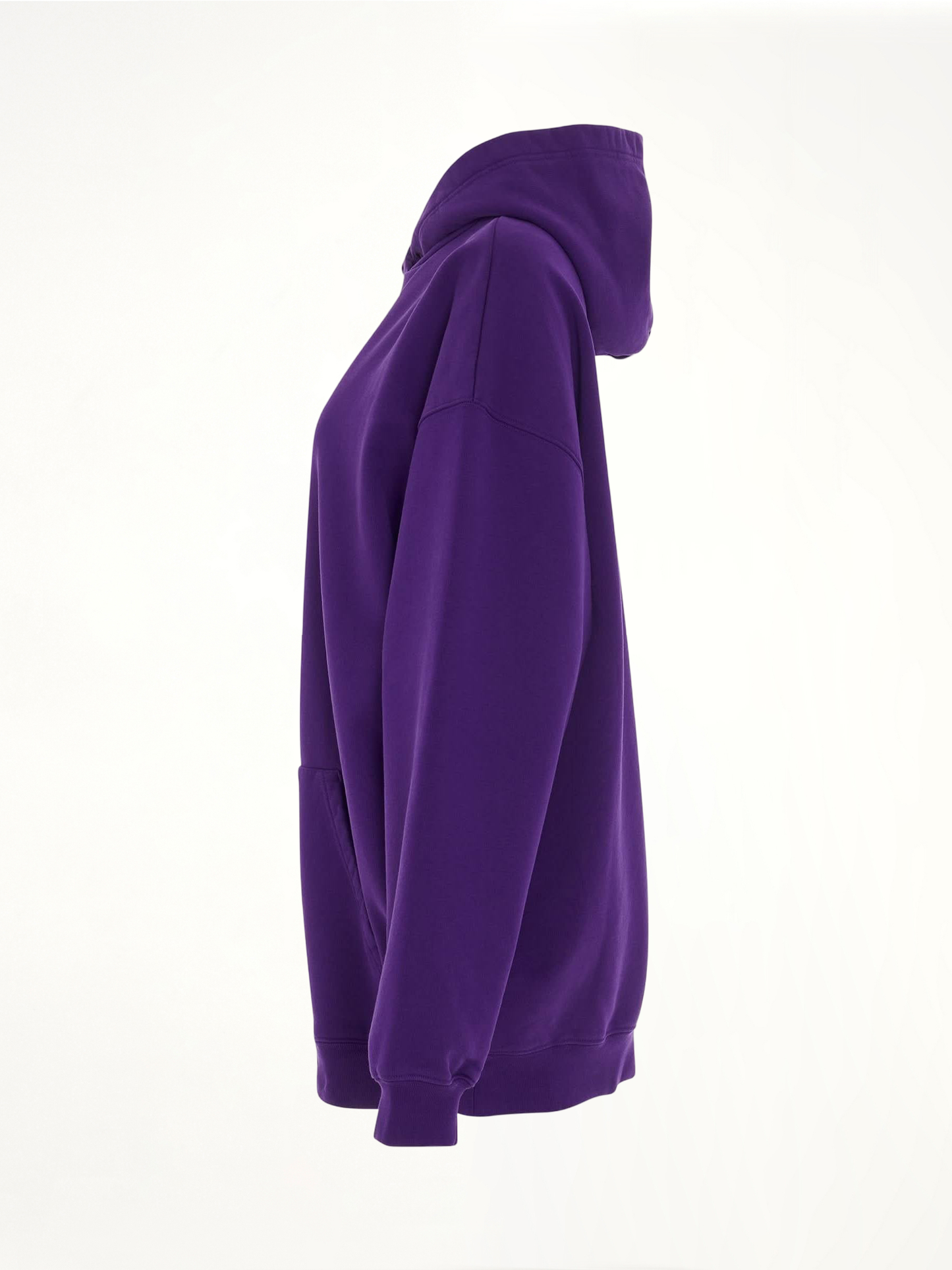 Medium Fit Hoodie in Deep Purple/Black