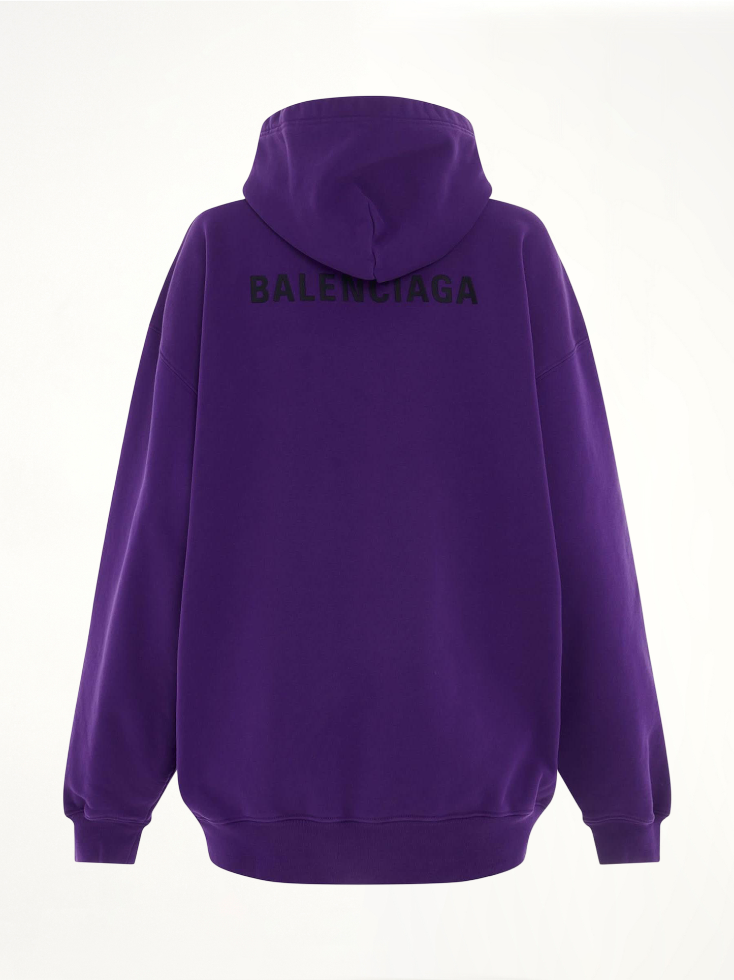 Medium Fit Hoodie in Deep Purple/Black