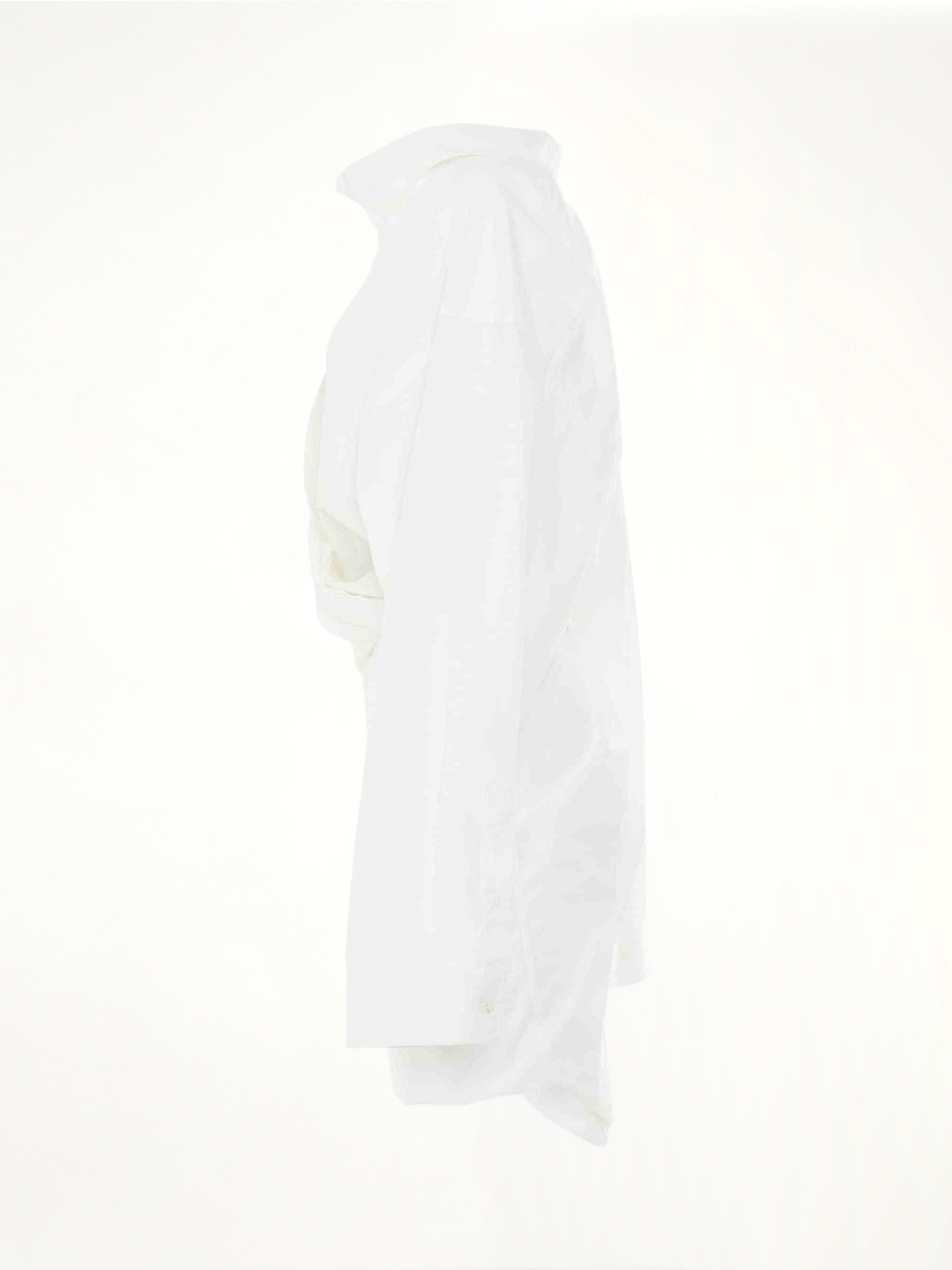 Poplin Wrap Dress in White