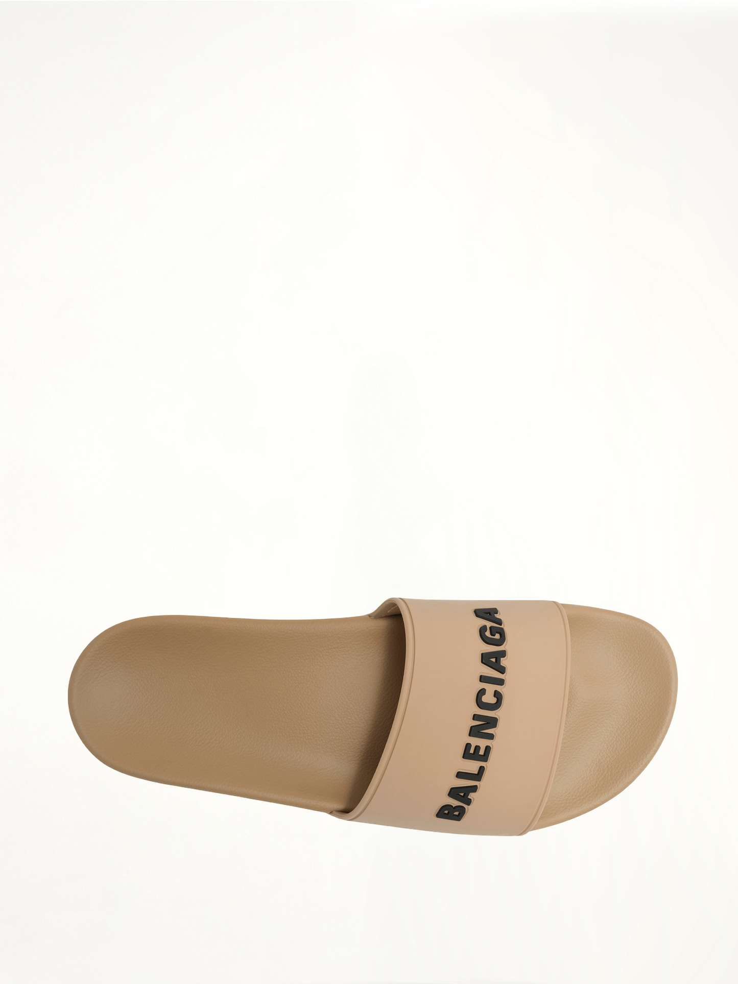 3D Logo Pool Slide Sandal in Beige/Black