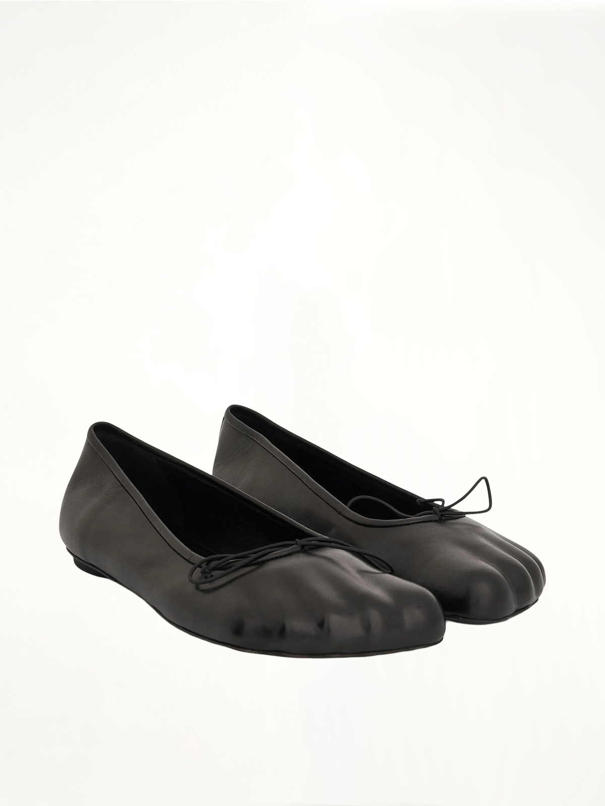 Fetish Pump Flat in Black Front View | BALENCIAGA
