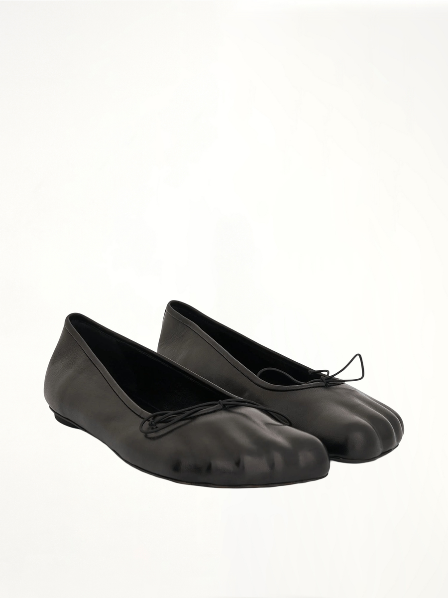 Fetish Pump Flat in Black Front View | BALENCIAGA