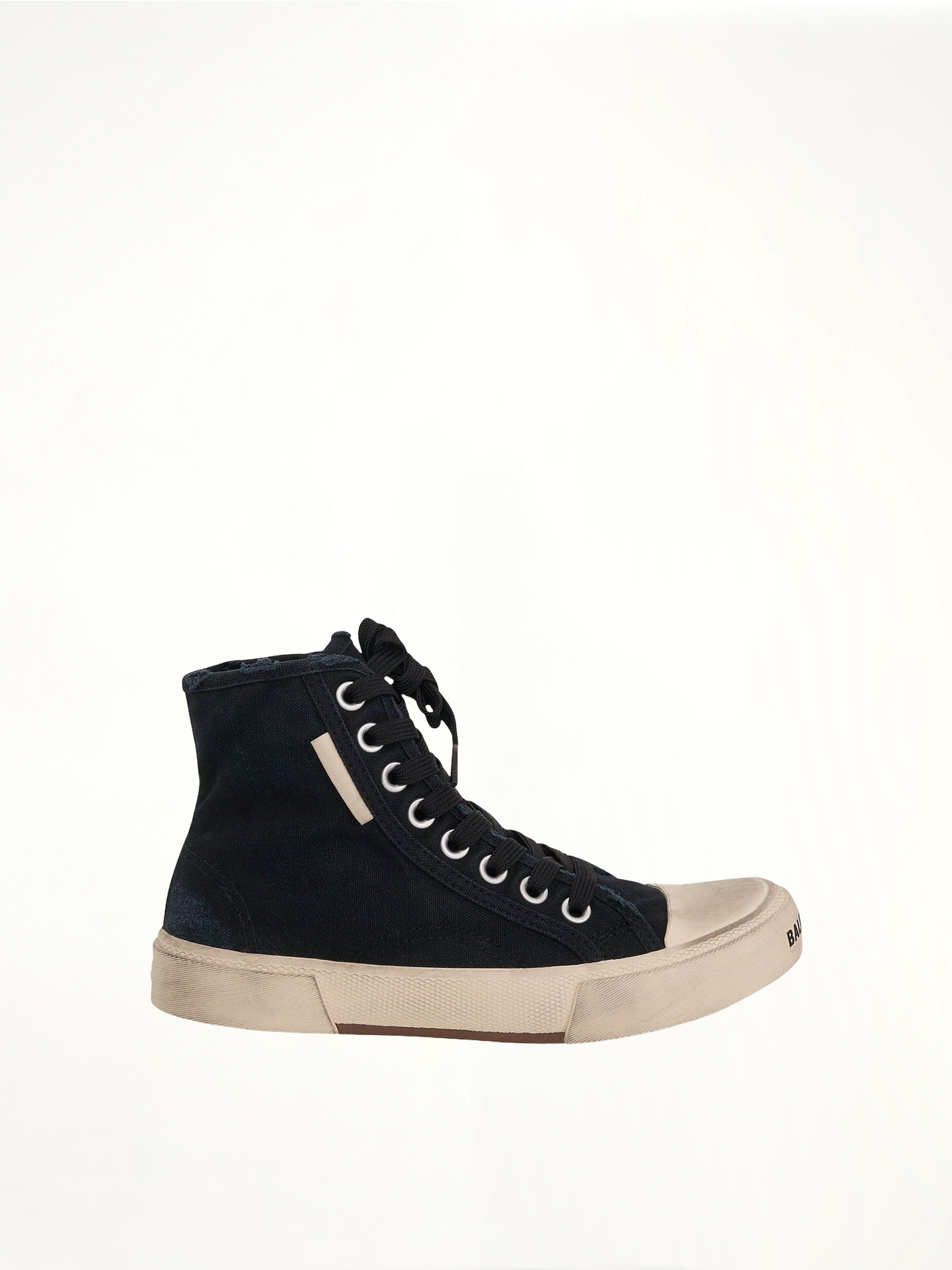 Paris High Sneaker in Black/White Side View | BALENCIAGA