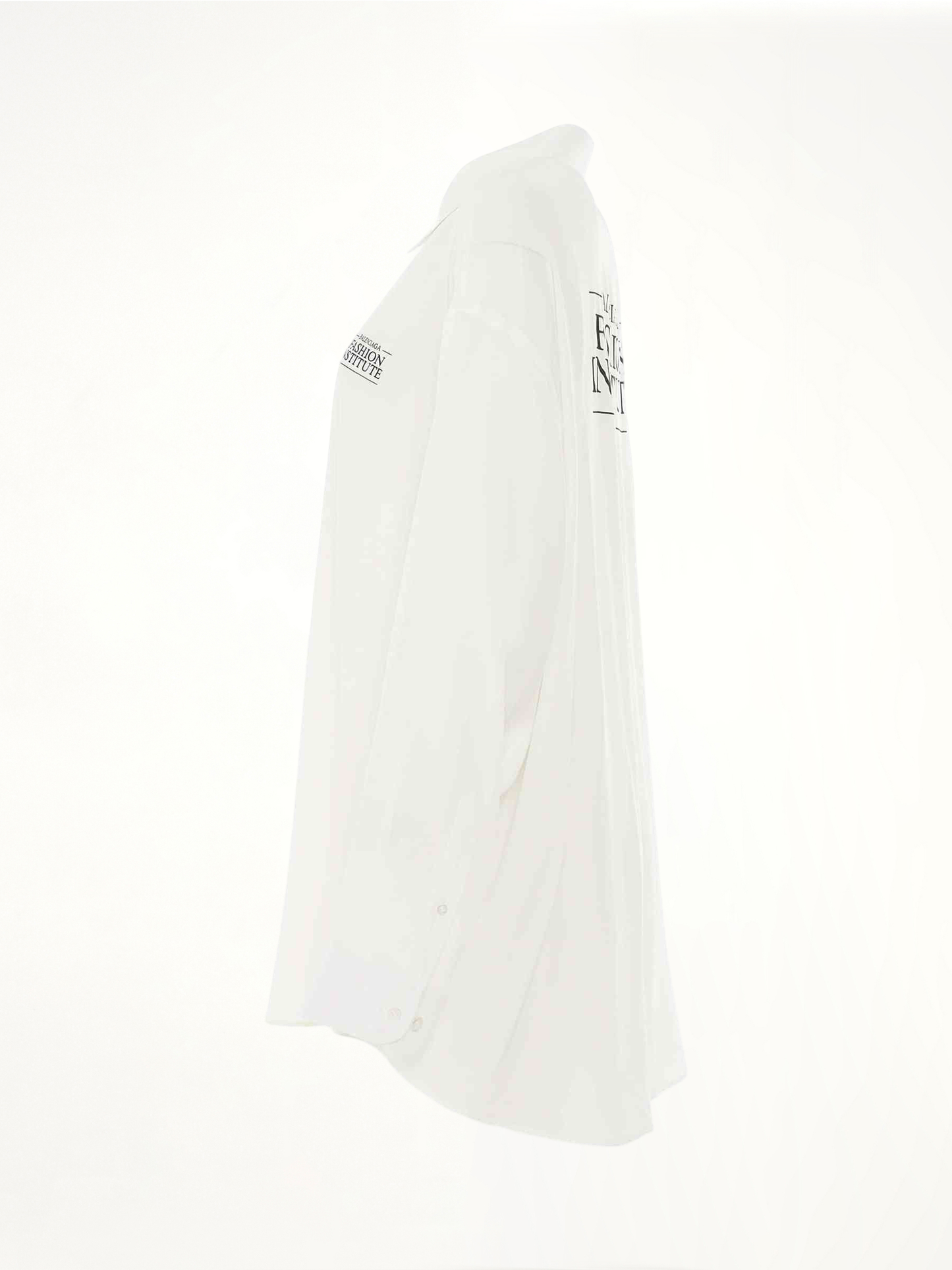 Light Silk Crepe Fluid Blouse in White