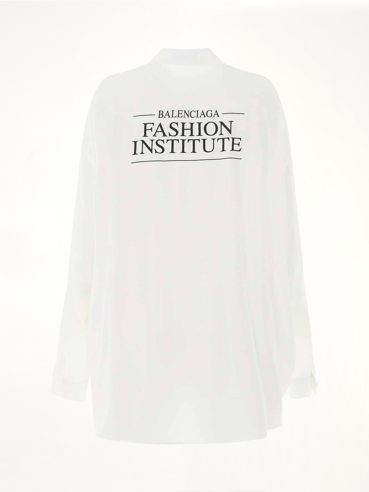 Light Silk Crepe Fluid Blouse in White