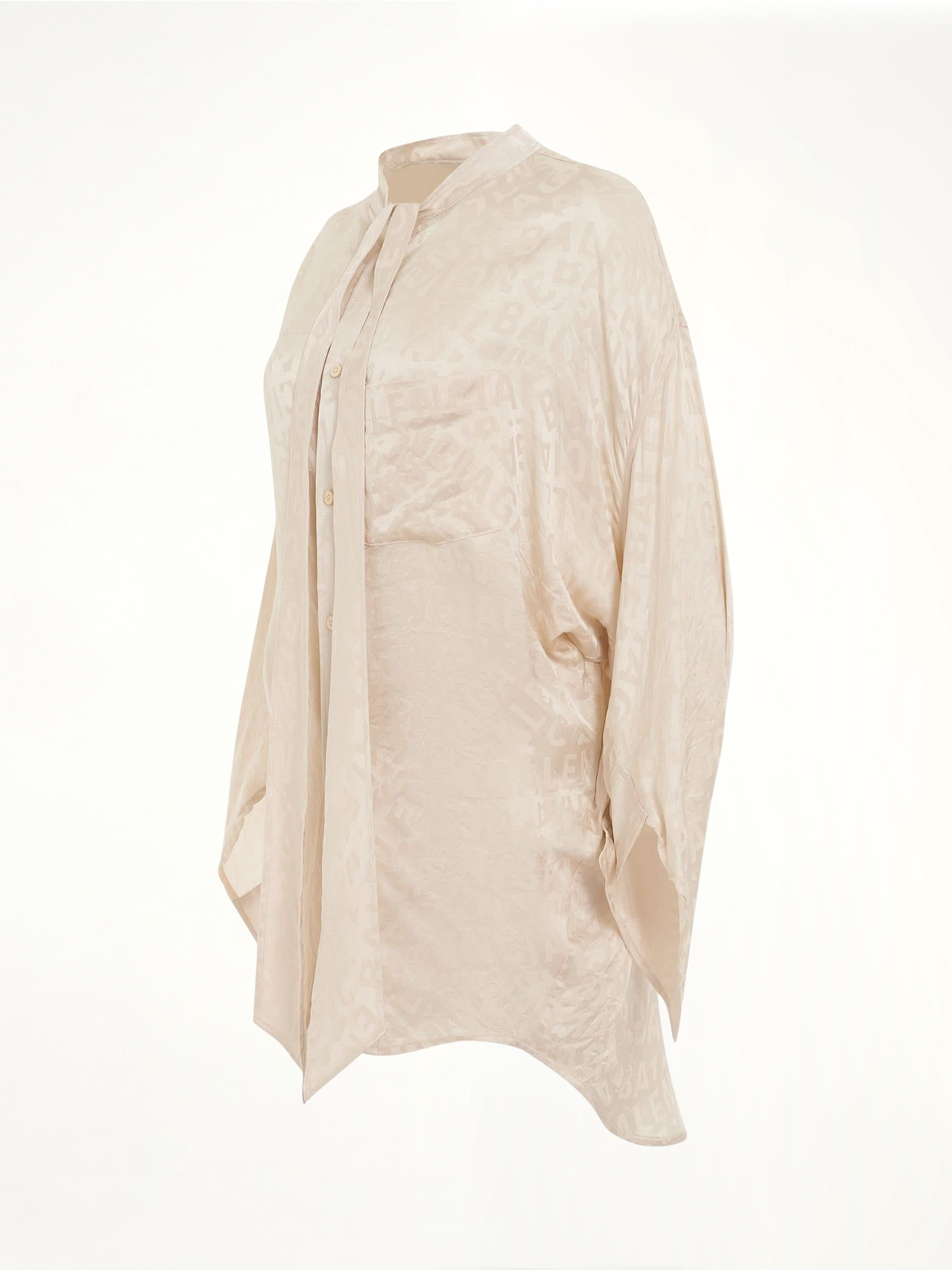 Twisted Swing Blouse in Dusty Ivory