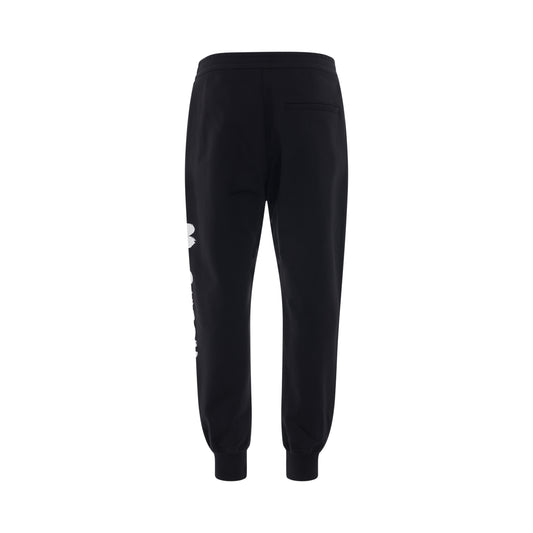 Graffiti Organic Sweatpants in Black/White