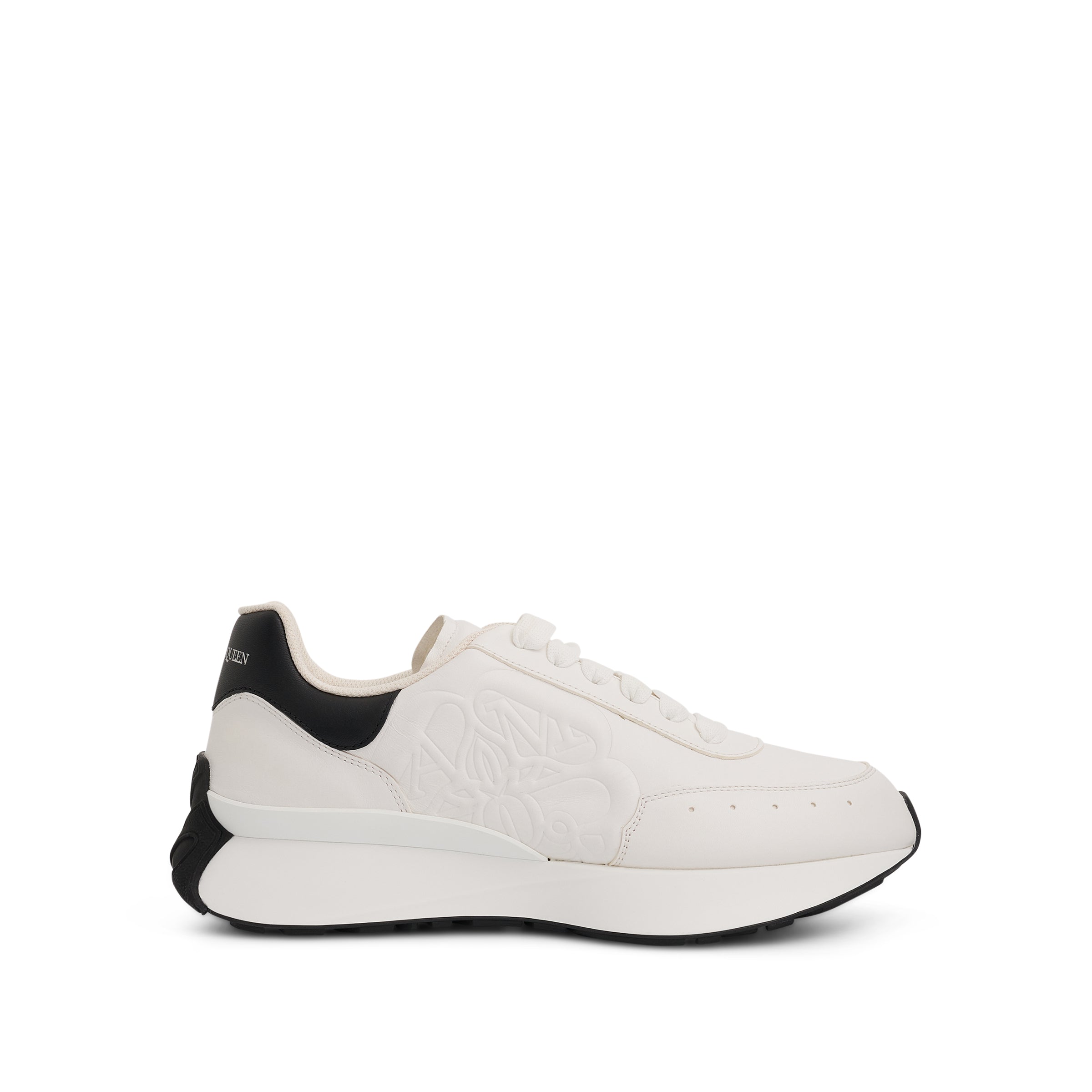 Sprint Runner in White/Black