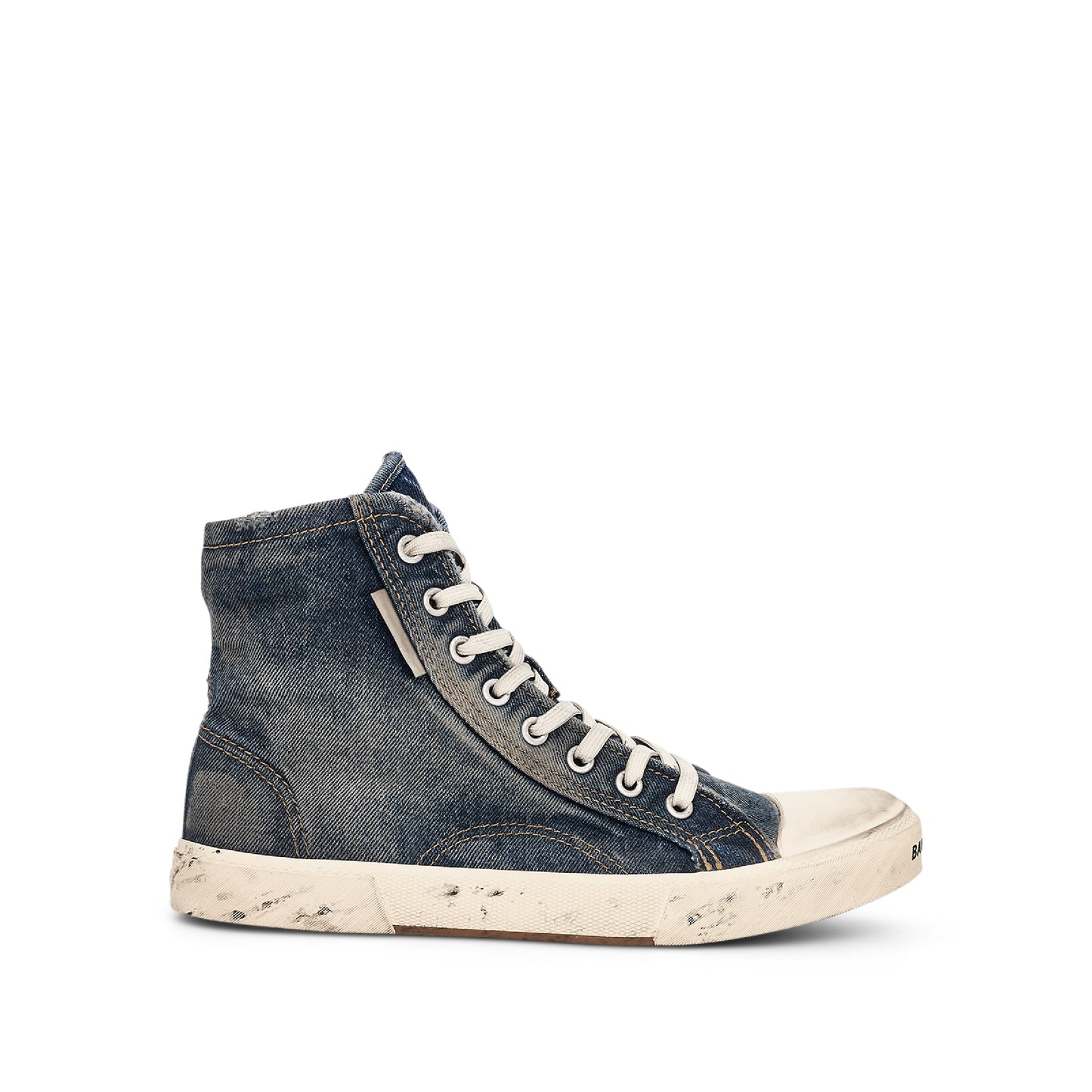 Paris High Top Denim Sneaker in Blue