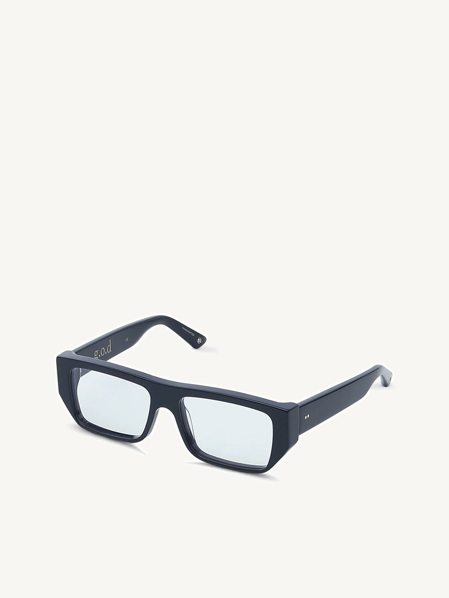 Twenty Four L Sunglasses with Dark Grey Lens in Navy