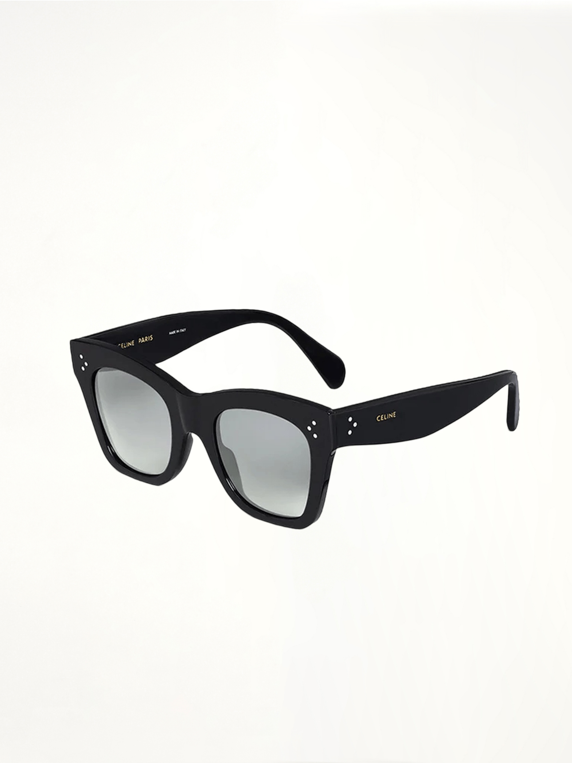 Celine CL4004IN 5001D Cat Eye Sunglasses with Smoke Polarised Lens in Black
