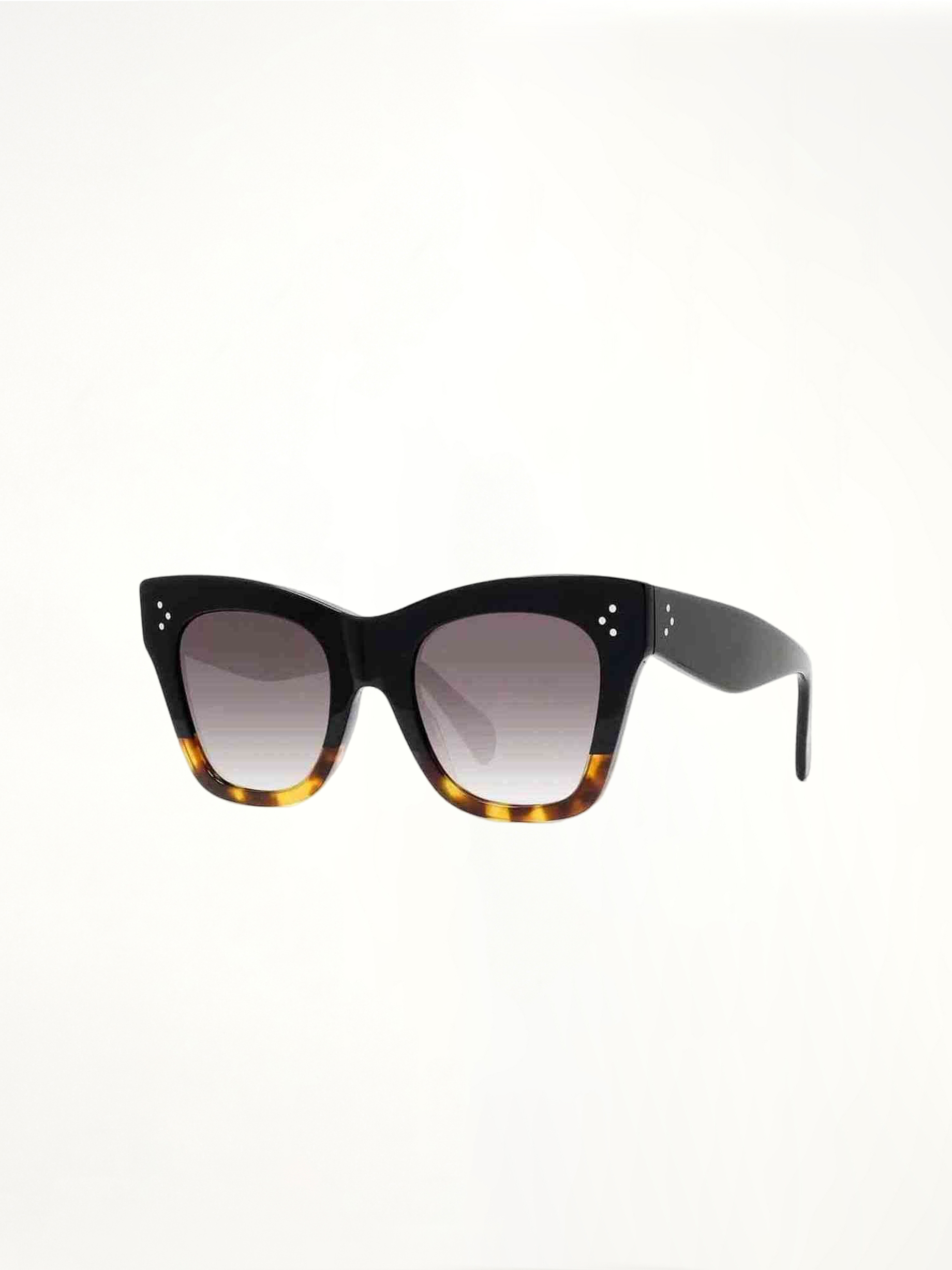Celine CL4004IN 5005K Cat Eye Sunglasses with Gradien Roviex Lens in Havana