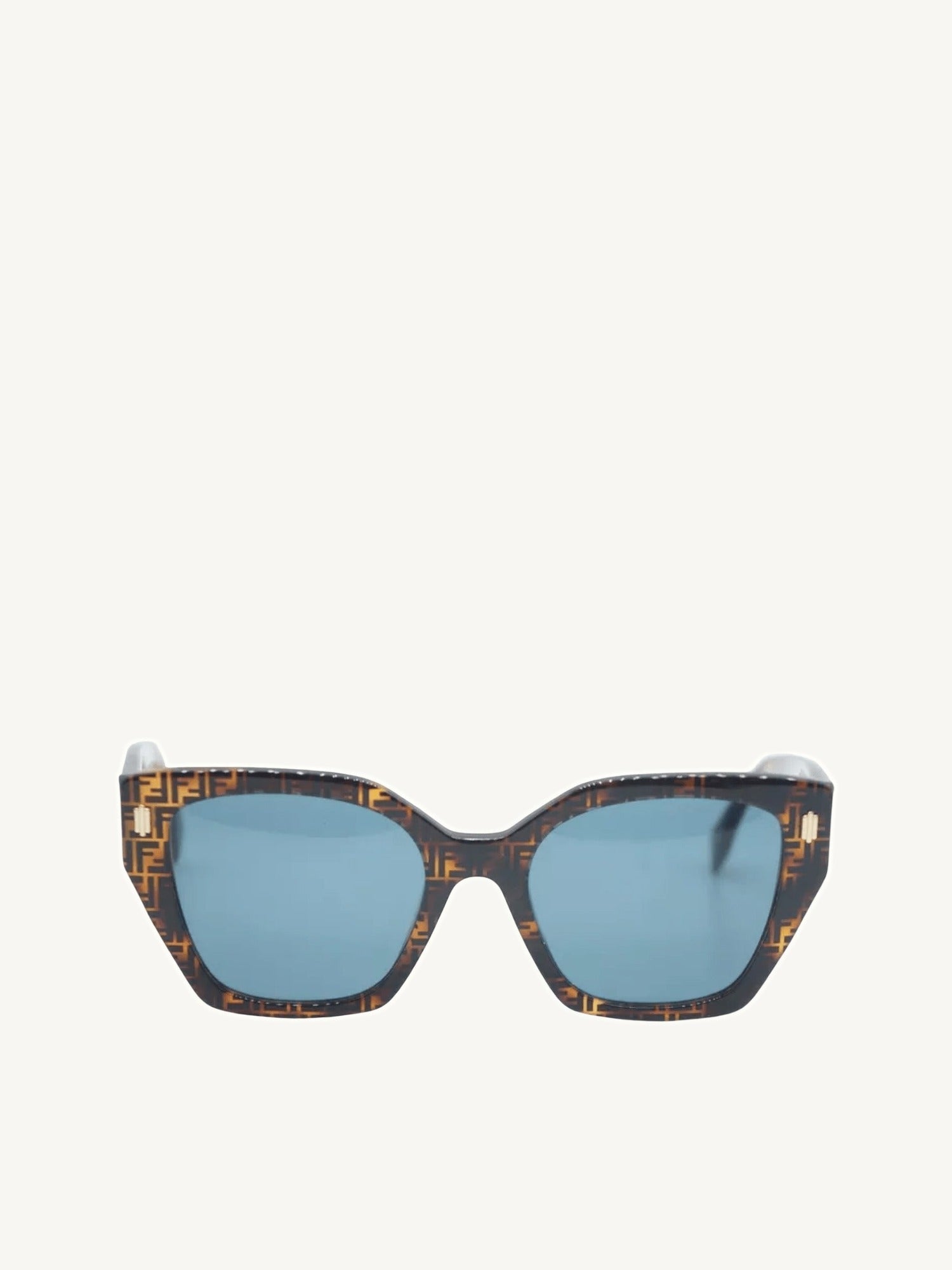 FE40070F Sunglasses with Smoke Lens in Coloured Havana