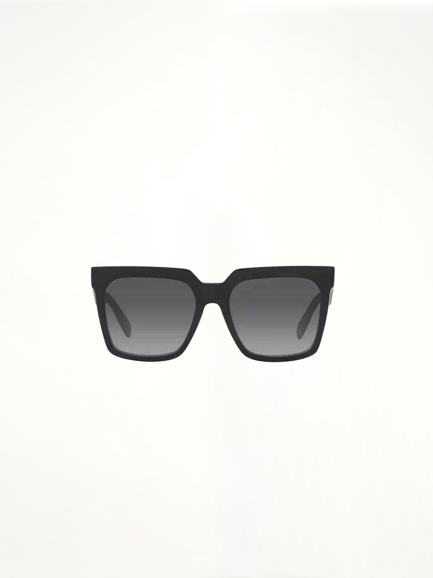 CL4055IN Square Sunglasses with Gradient Smoke Lens in Black